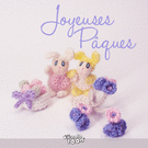 Lapins tricotés et douceur printanière pour Pâques